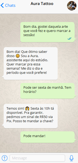 Conversa no WhatsApp