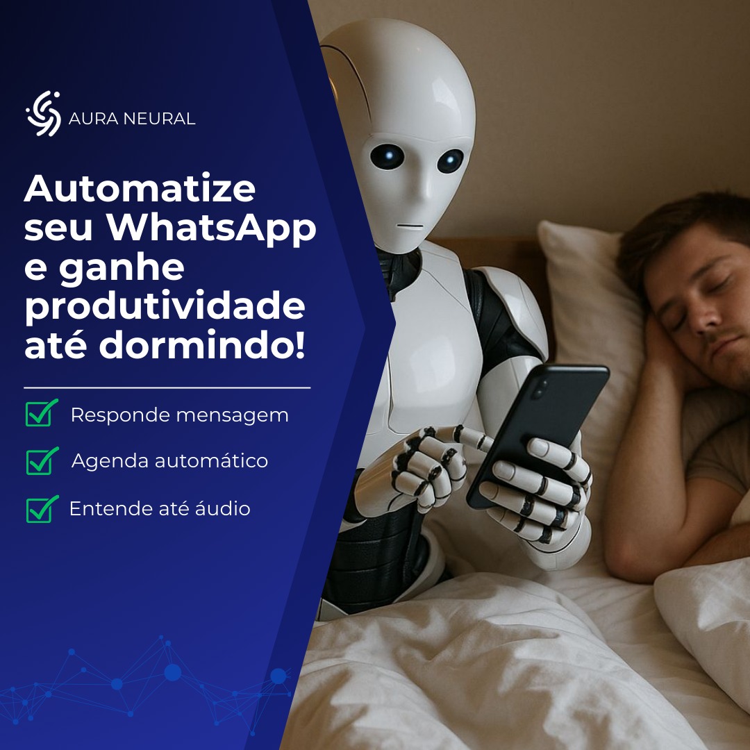 Robô atendendo clientes automaticamente pelo WhatsApp